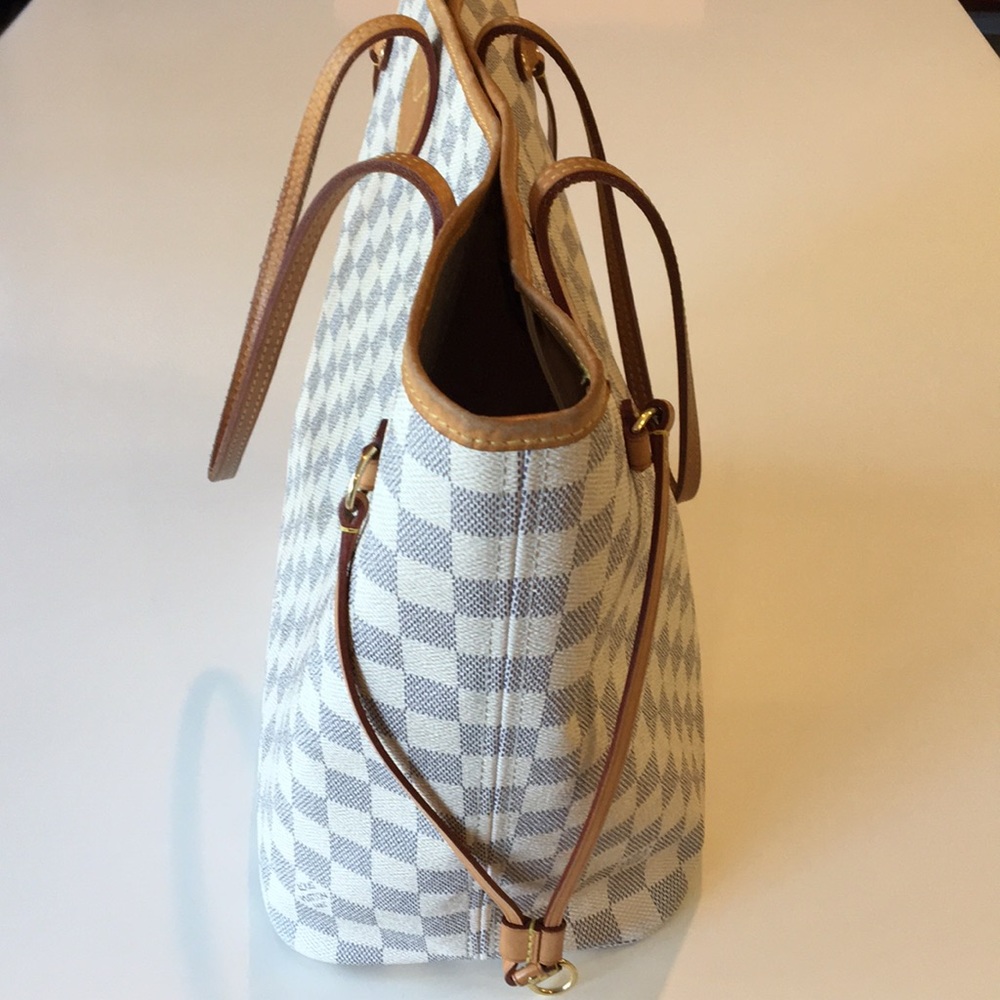 Authentic Louis Vuitton Neverfull Damier Azur Tote - Picture 2 of 8